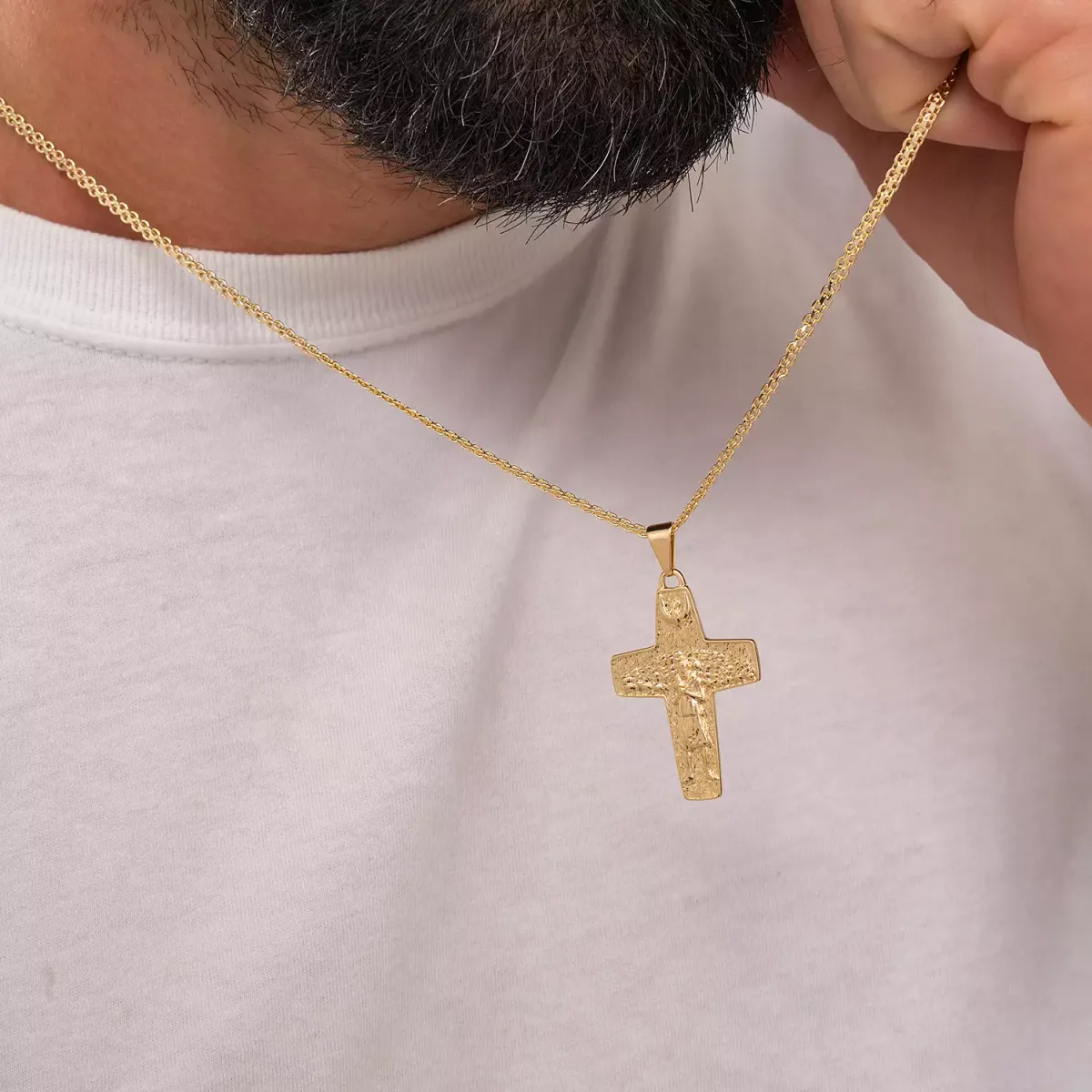 Dije Cruz Buen Pastor — vista 2