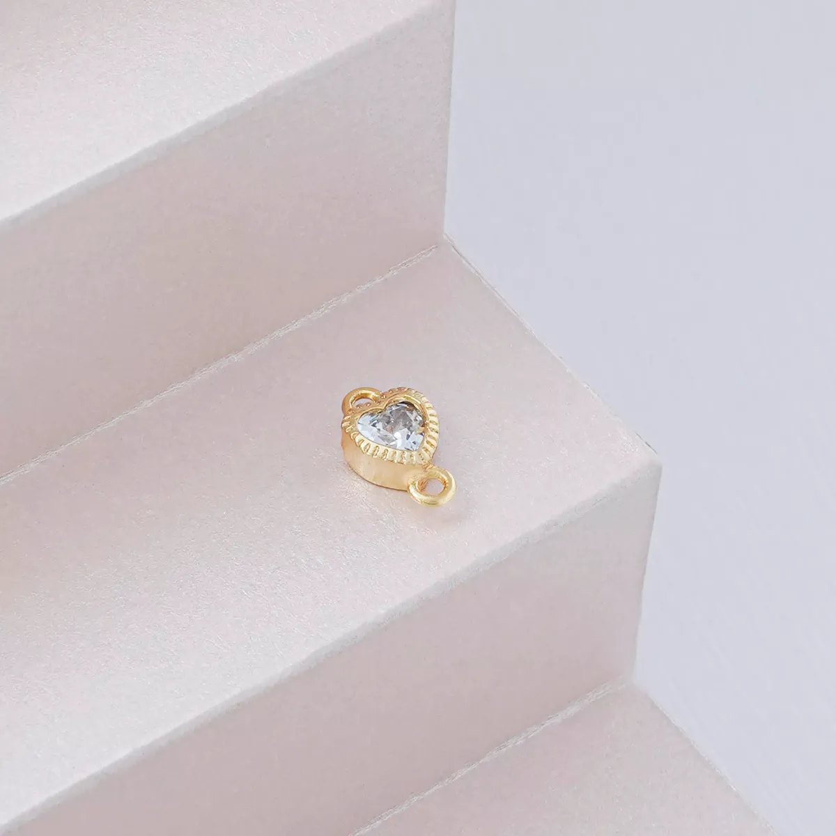 Charm Corazón Mini Circonia — vista 2