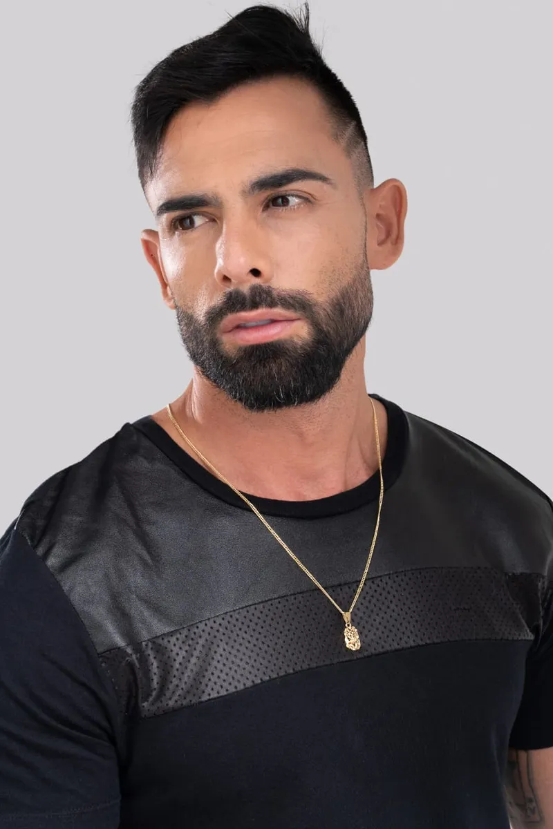 Dije Rostro Mediano Tallado — vista 8