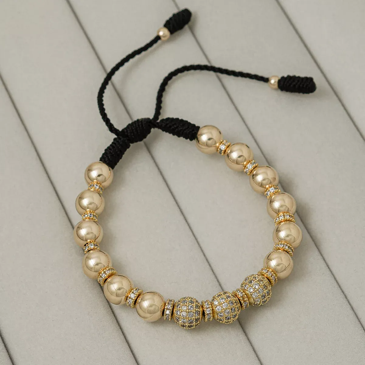 Charm Rondel Circonias x 3 — vista 3