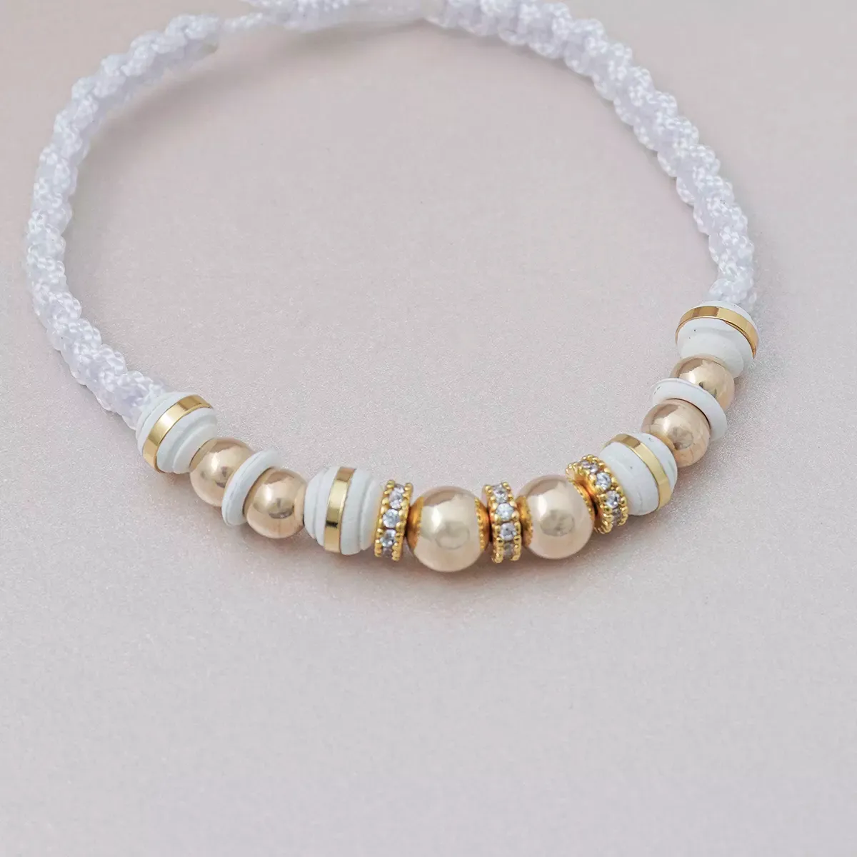 Charm Rondel Circonias x 3u — vista 4