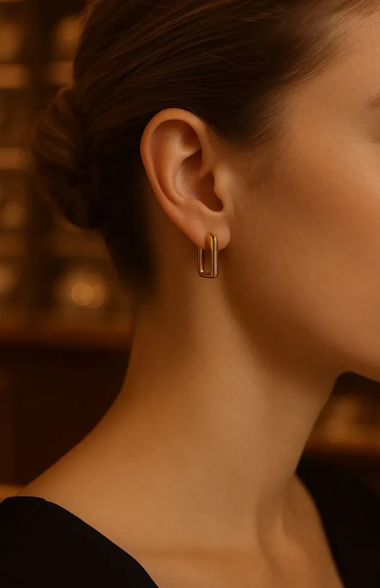 Aretes Candonga Gold Clasic — vista 3