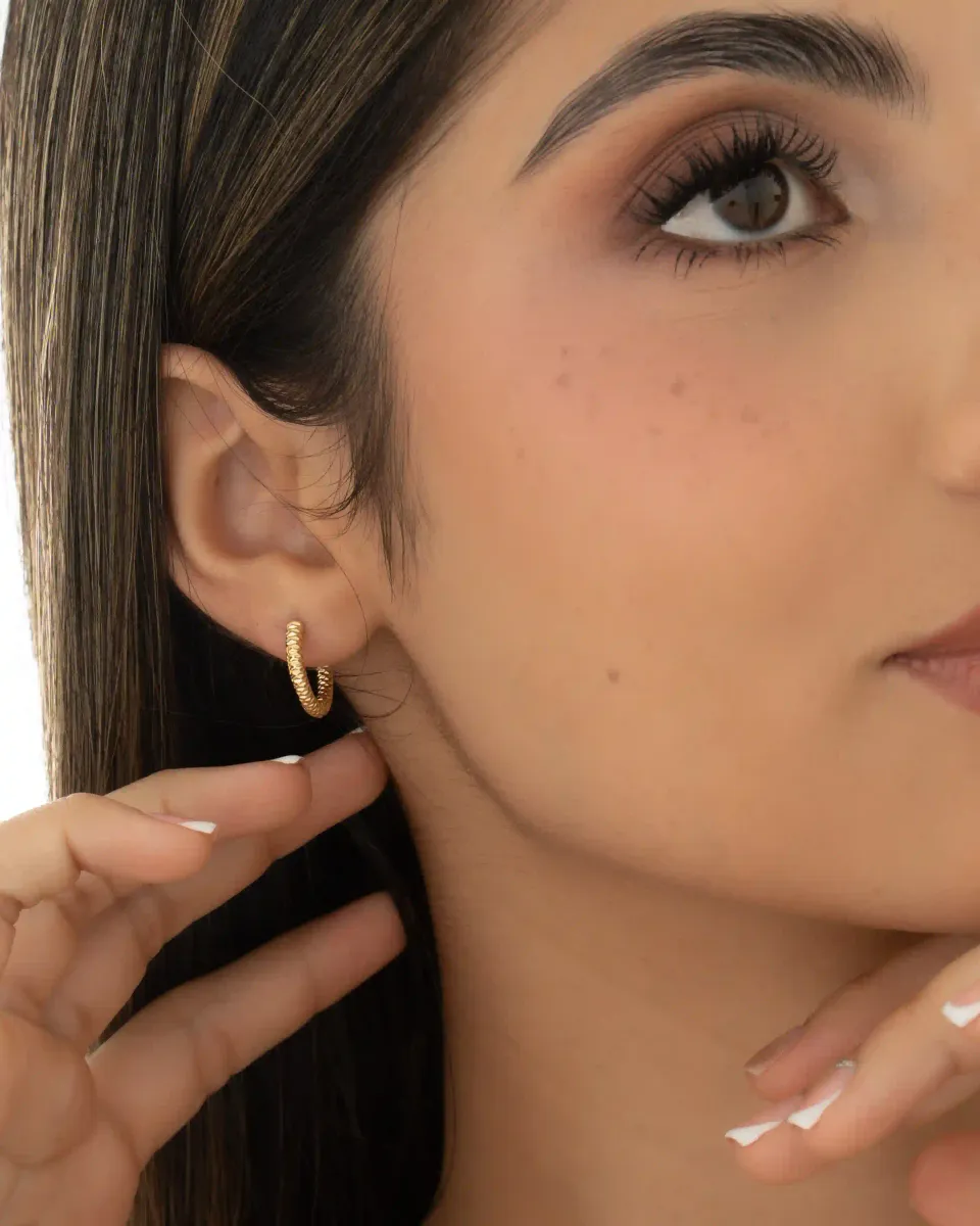 Aretes Candonga Facet — vista 2