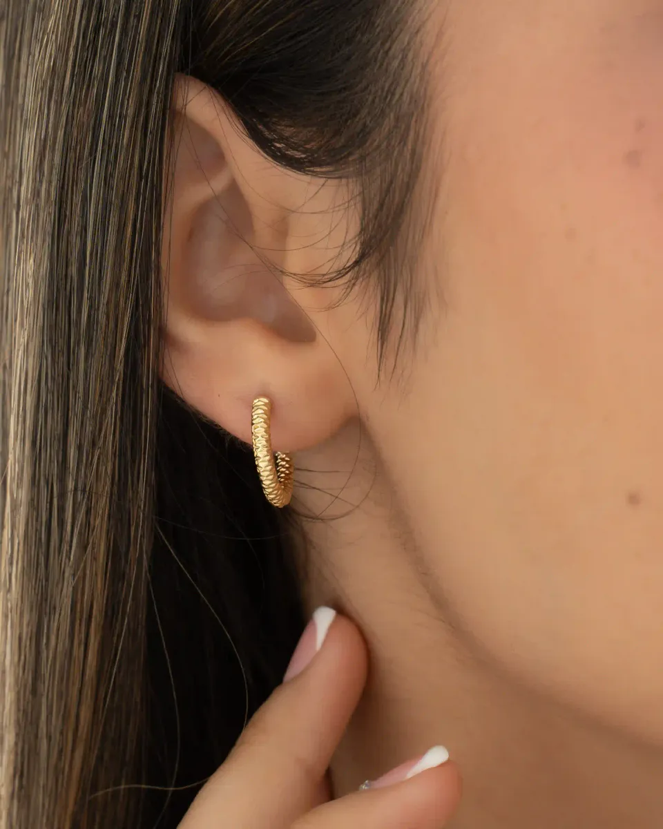 Aretes Candonga Facet — vista 4