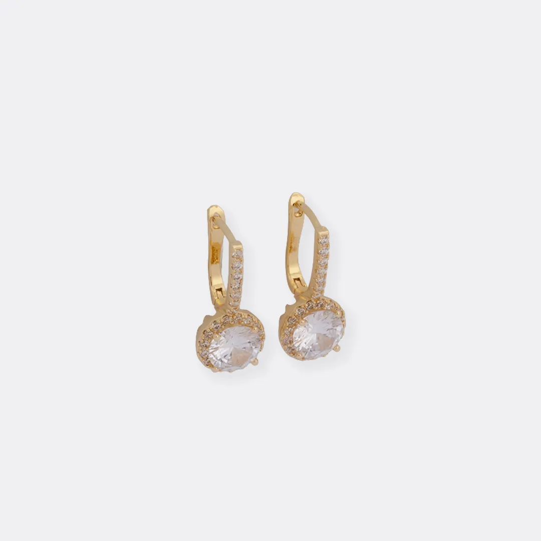 Aretes Candonga Halo Crystal