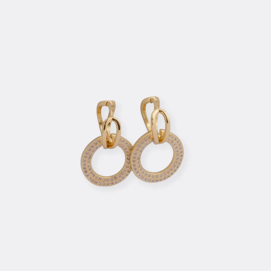 Aretes Candonga Pavé Circle