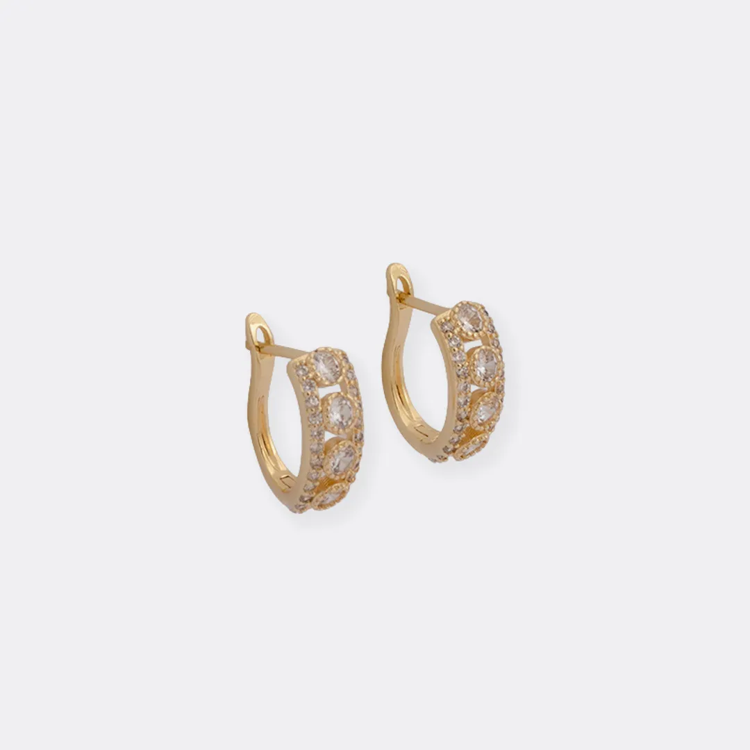 Aretes Candonga Quartet Crystal