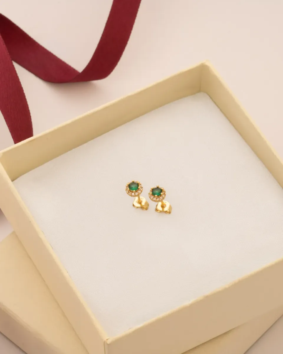 Aretes Royal Green — vista 2