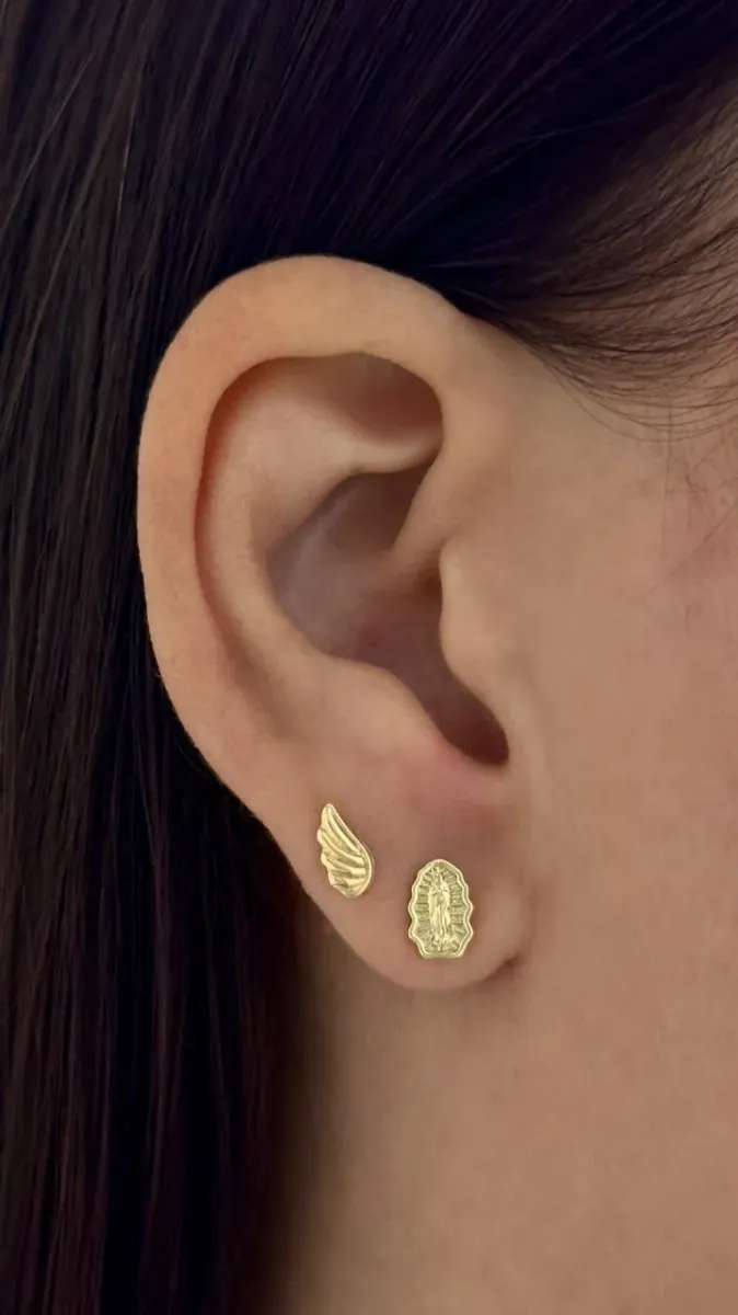 Aretes Virgen de Guadalupe 8x5 Mm — vista 2