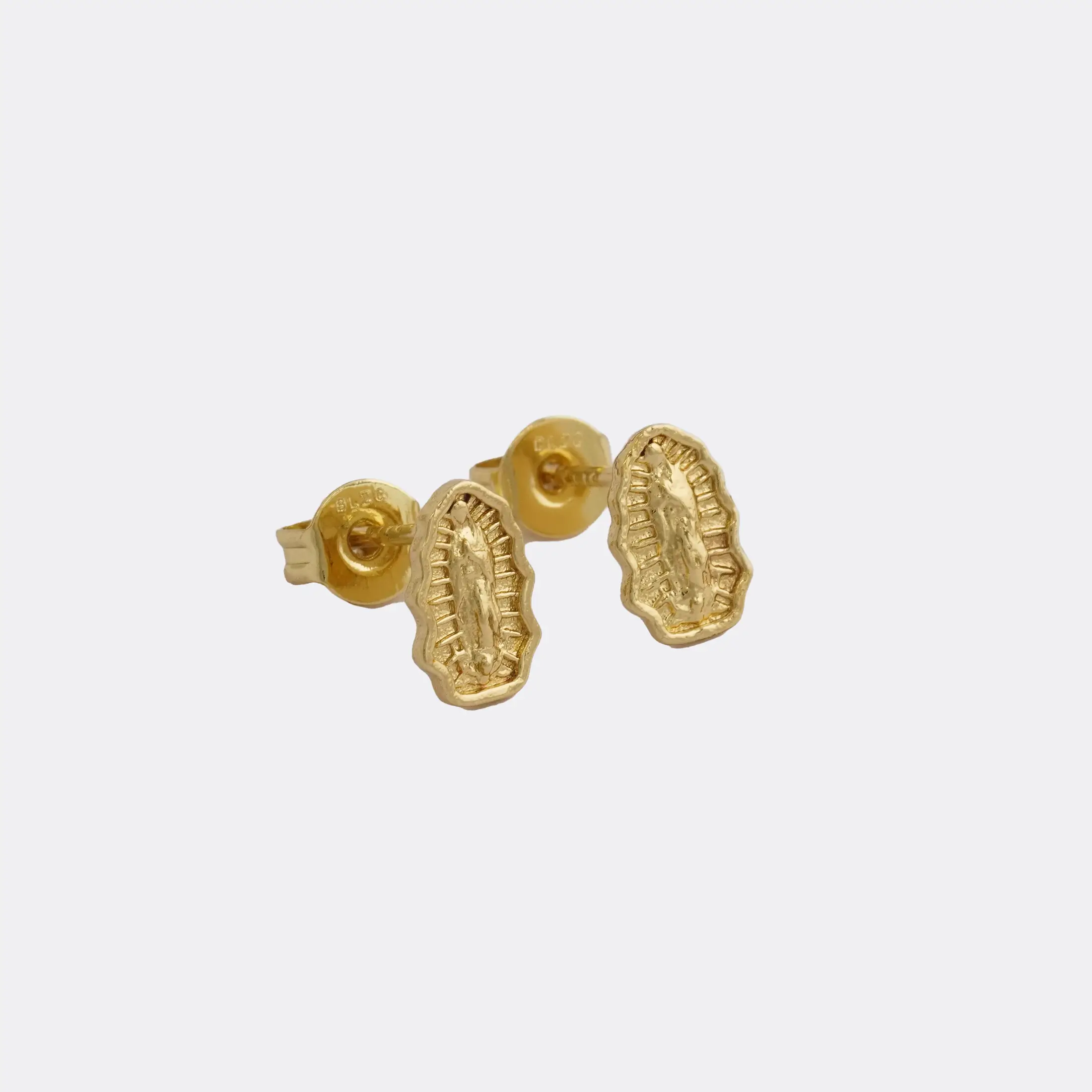 Aretes Virgen de Guadalupe 8x5 Mm