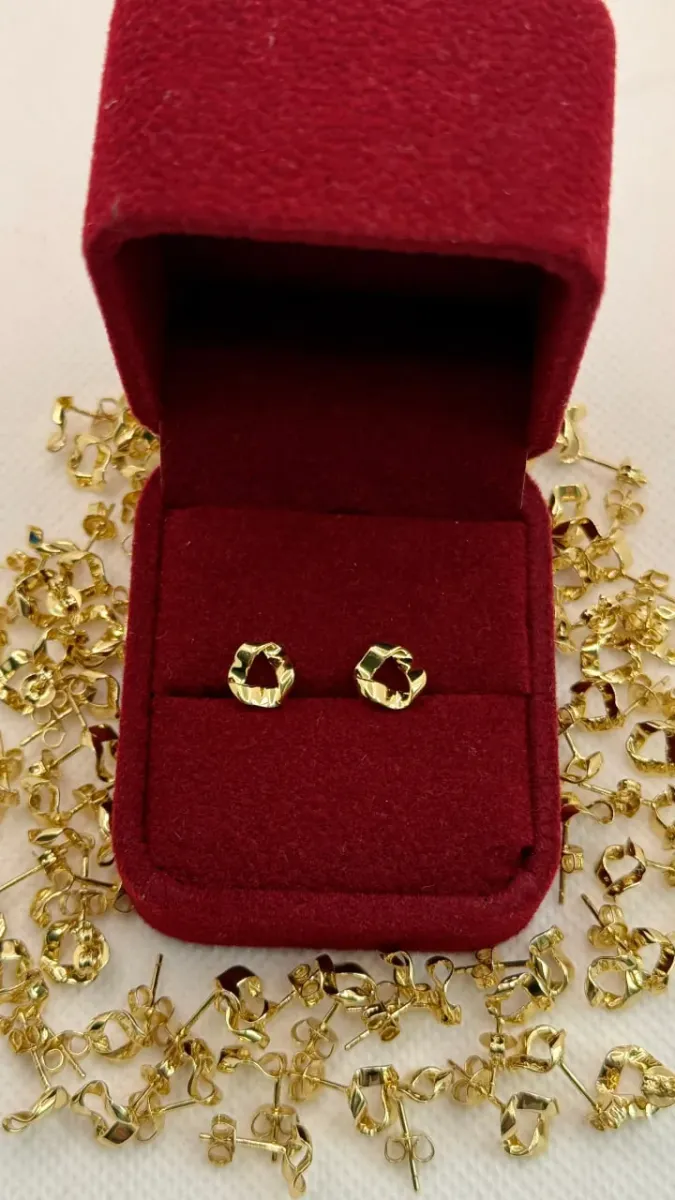 Aretes Golden Twist — vista 2