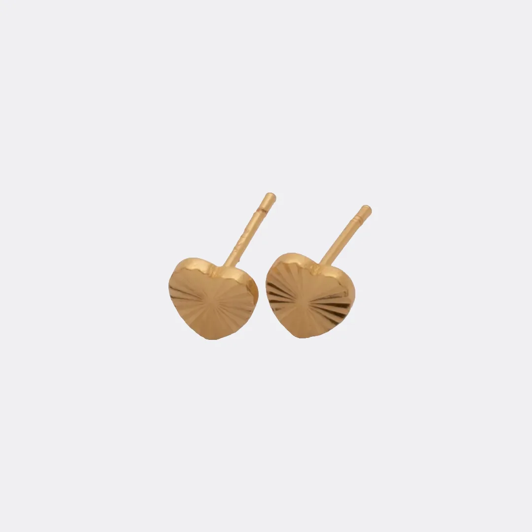 Aretes Corazón Sol