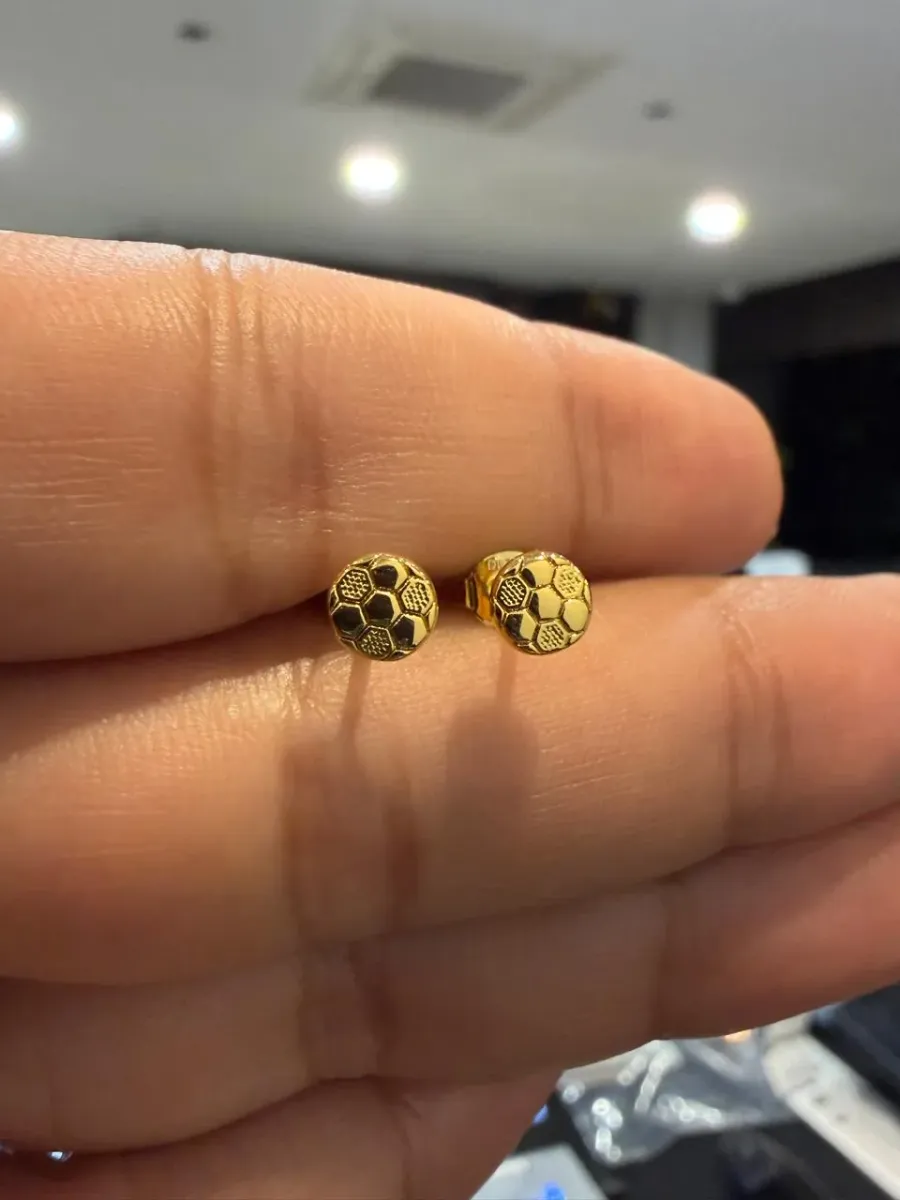 Aretes Balon de Futbol — vista 2