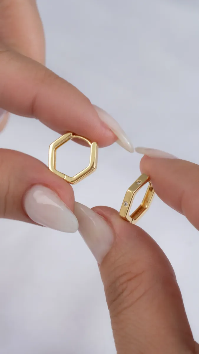 Aretes Candonga Hexa Grial — vista 3