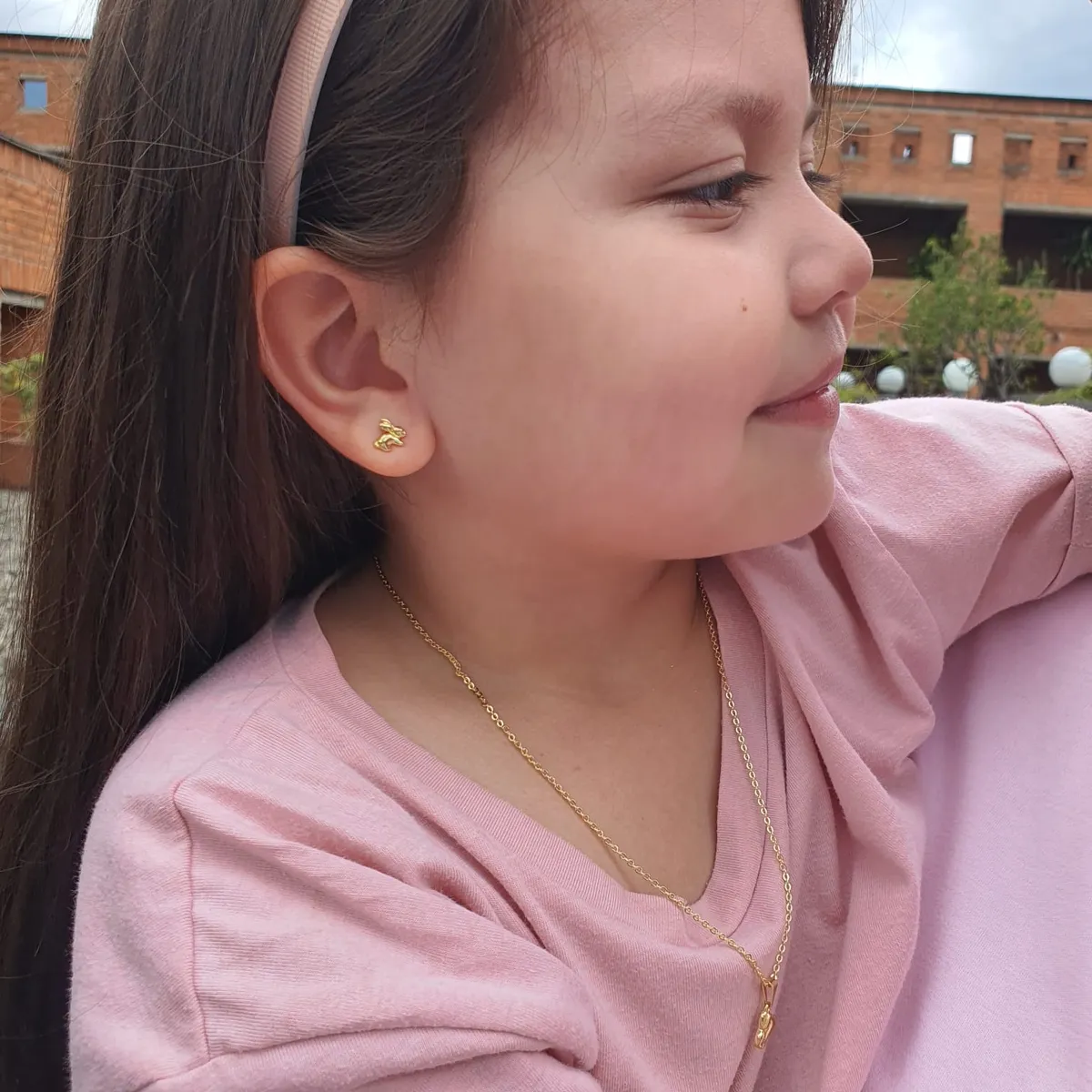 Aretes Rabbit — vista 3