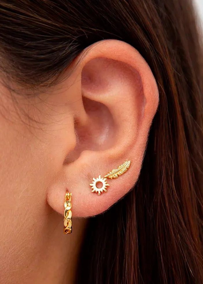 Aretes Feather — vista 3