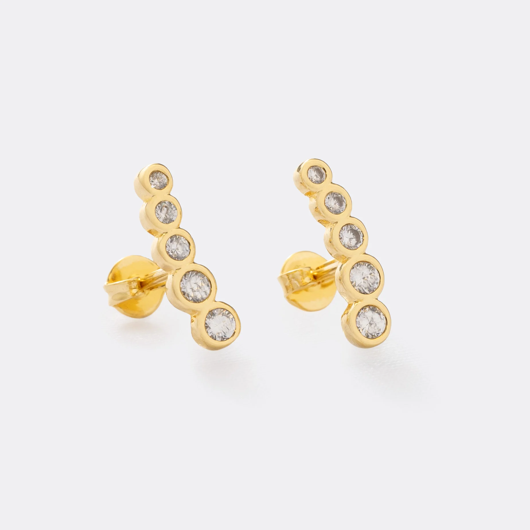 Aretes Scaler 5 Circonias