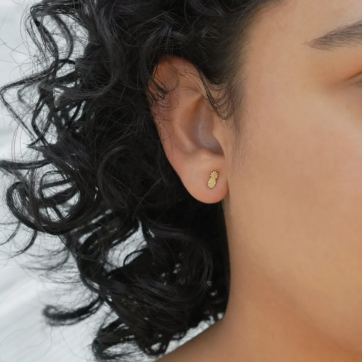 Aretes Pineapple — vista 2