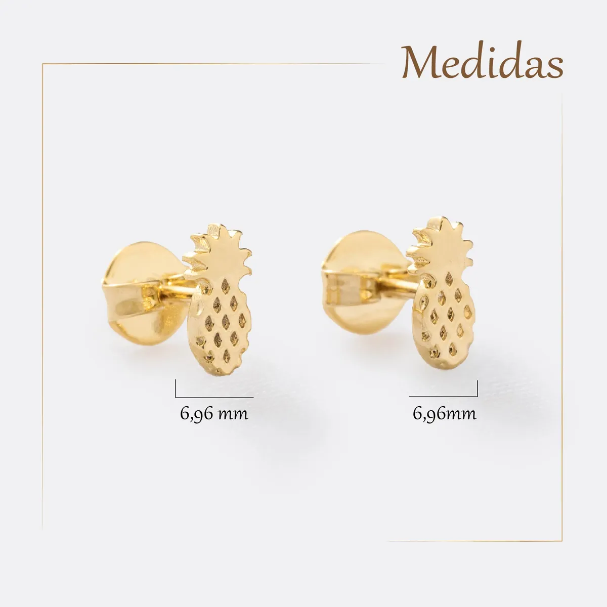 Aretes Pineapple — vista 5
