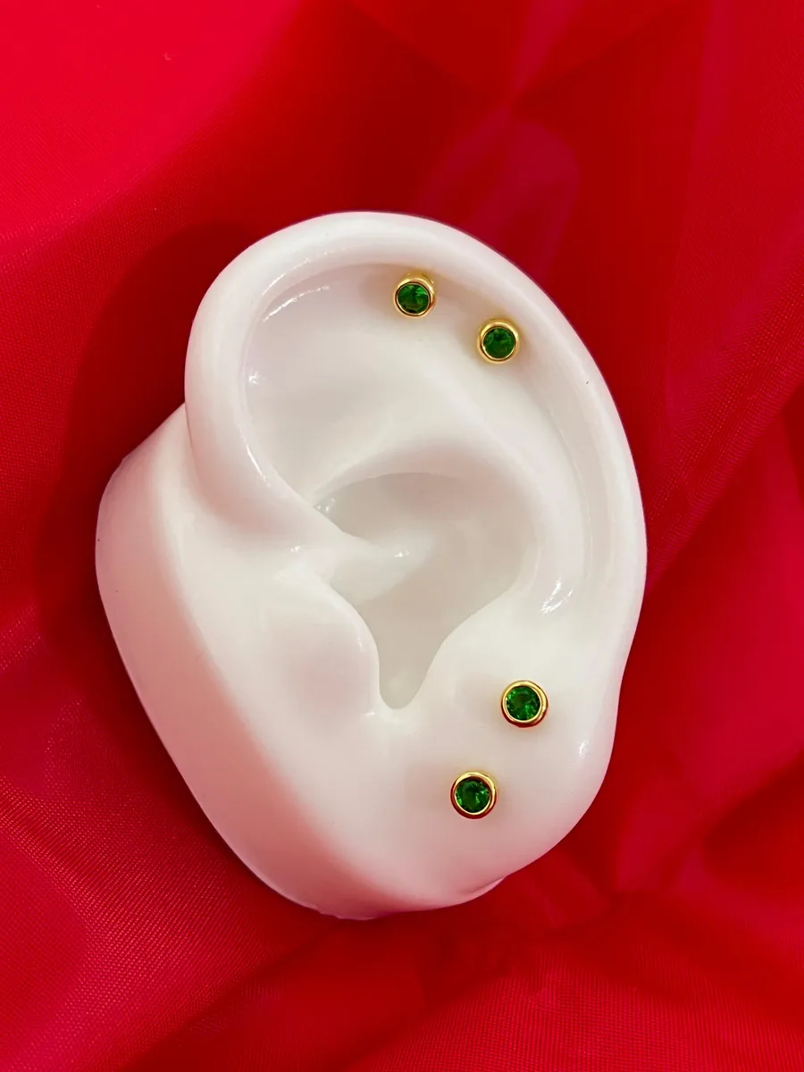 Aretes Green Circle — vista 3