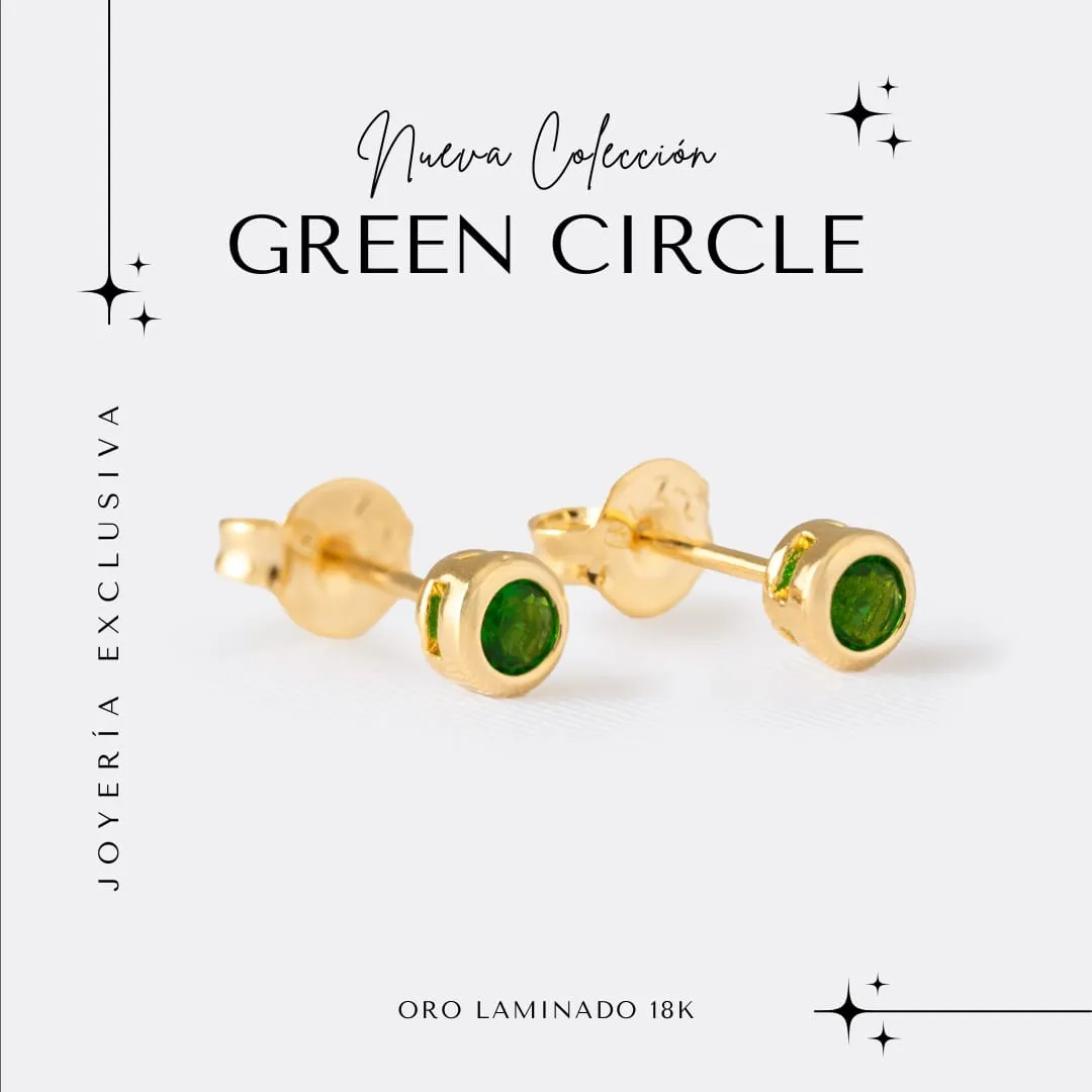 Aretes Green Circle — vista 4