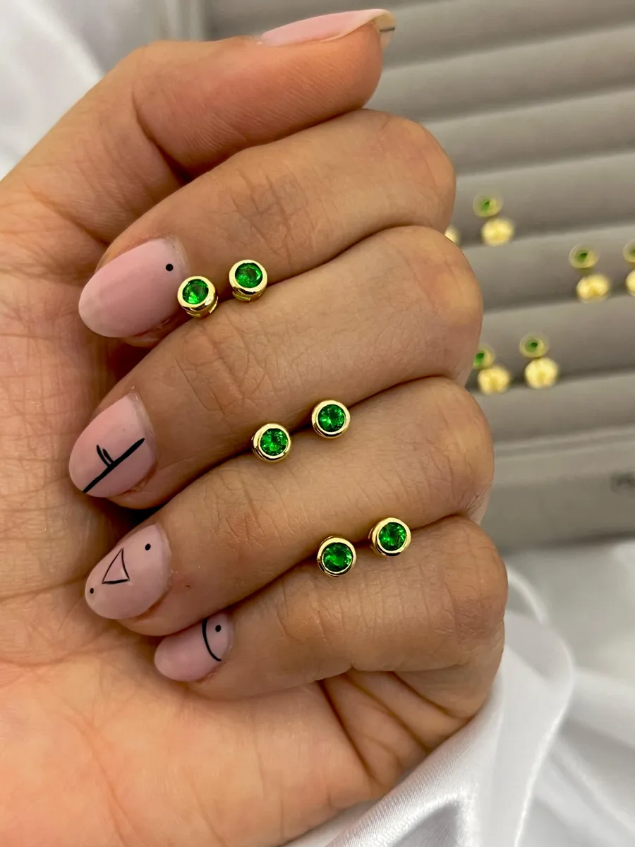 Aretes Green Circle — vista 6