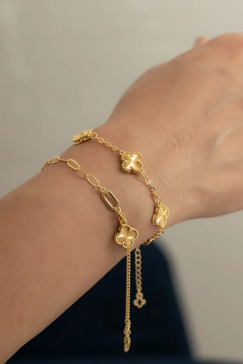 Pulsera Cubana Clover — vista 2