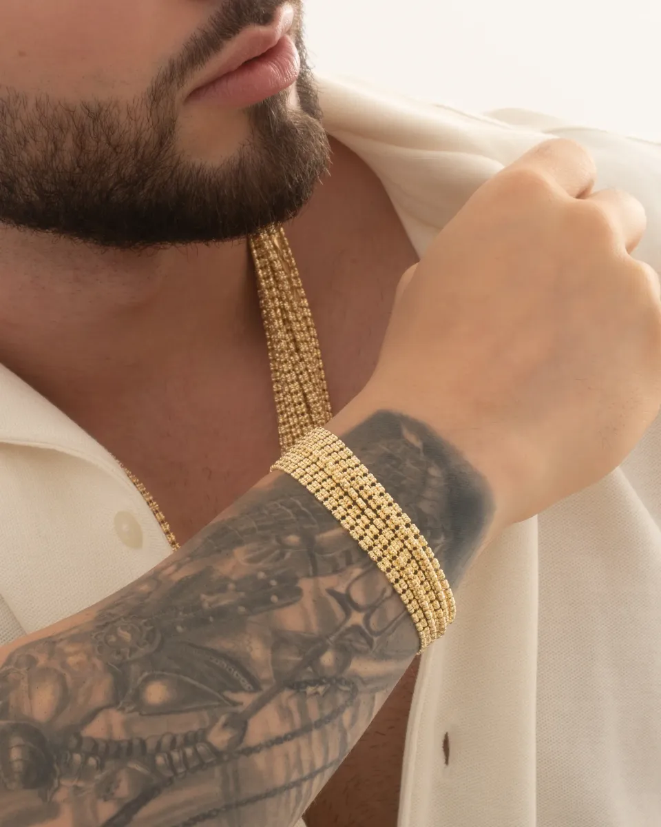 Pulsera Ice Gold 2l Italiana — vista 3