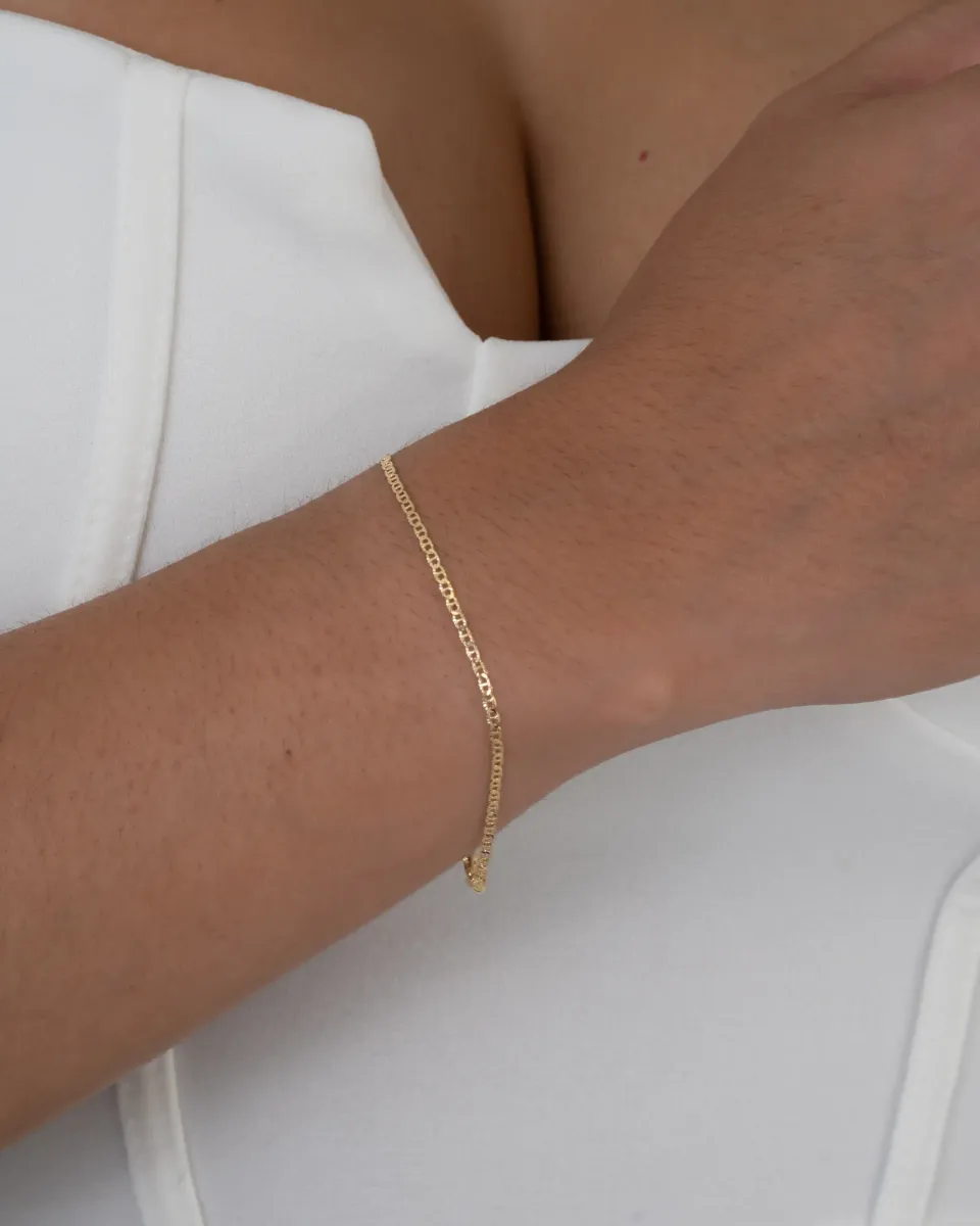 Pulsera Escalerita con Destellos Italiana — vista 5