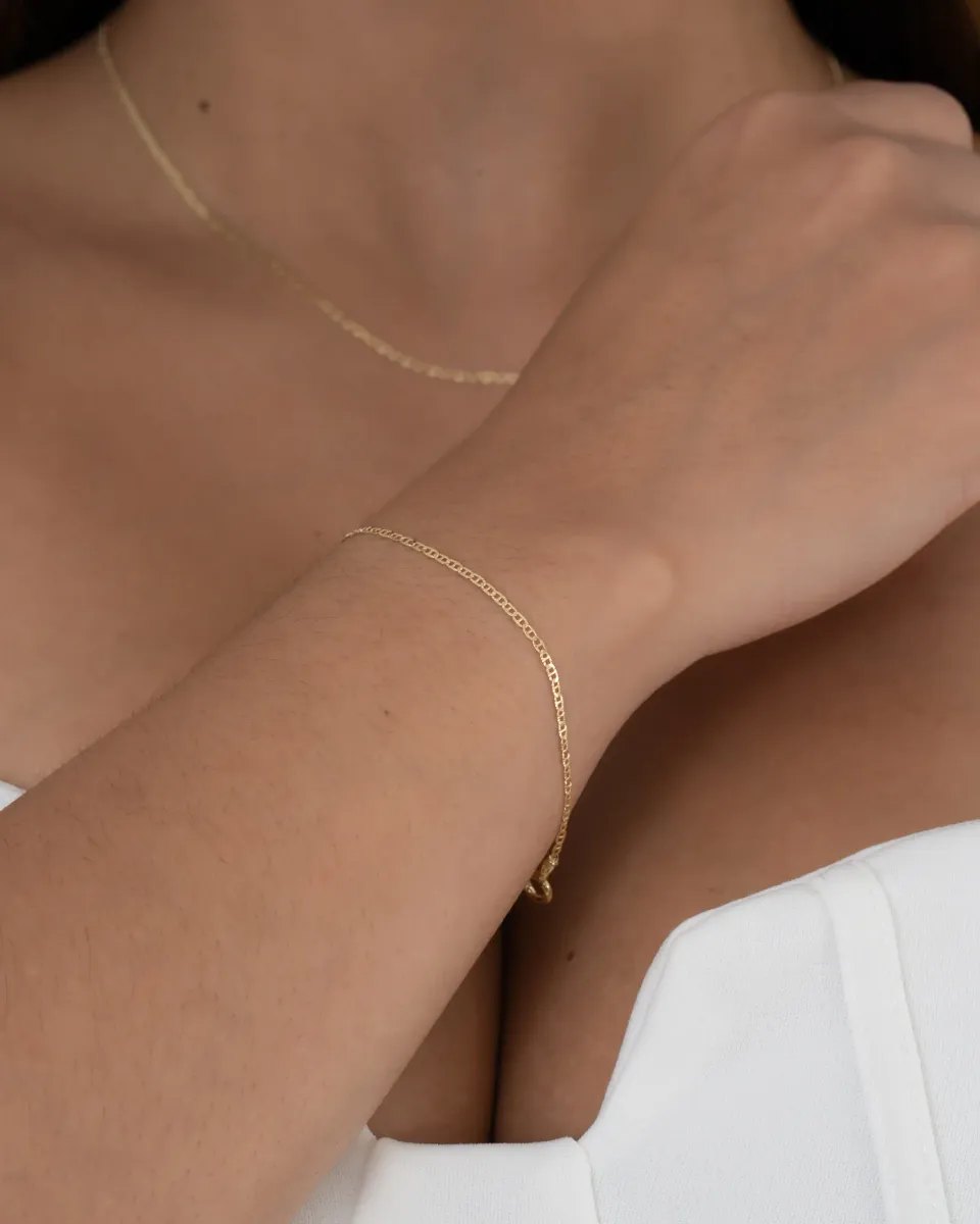 Pulsera Escalerita con Destellos Italiana — vista 6