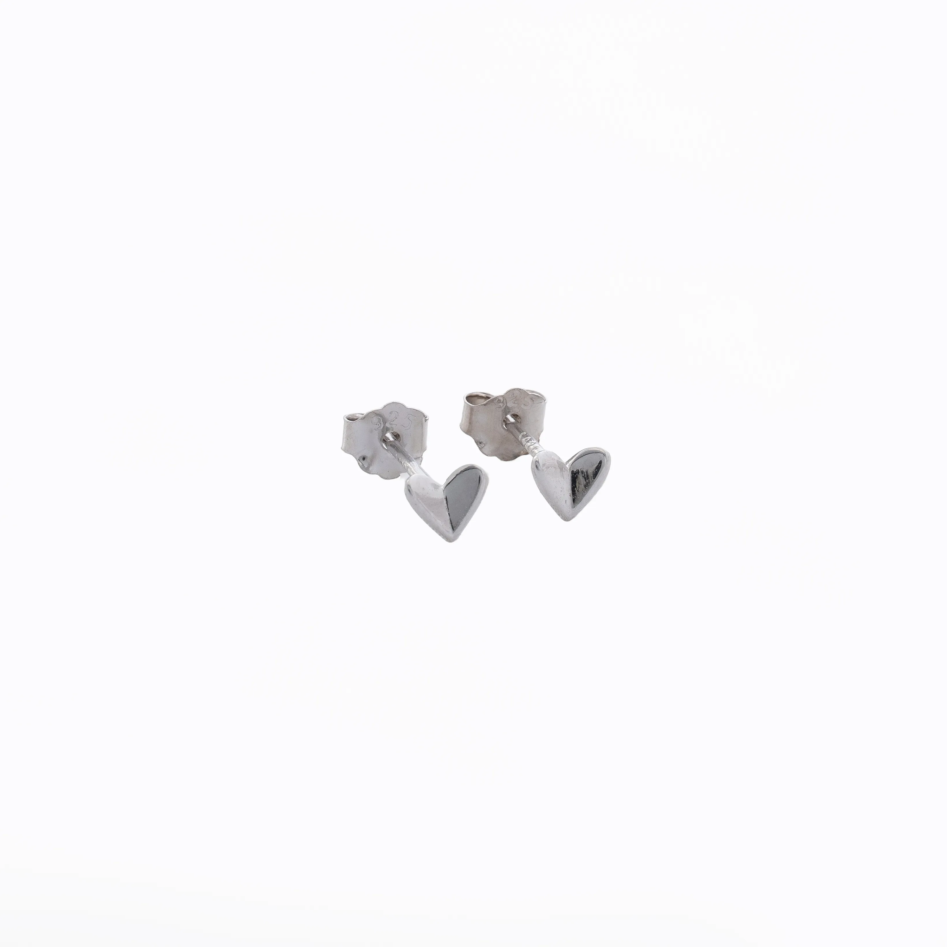 Aretes Topo Dual Heart 4x3 Mm