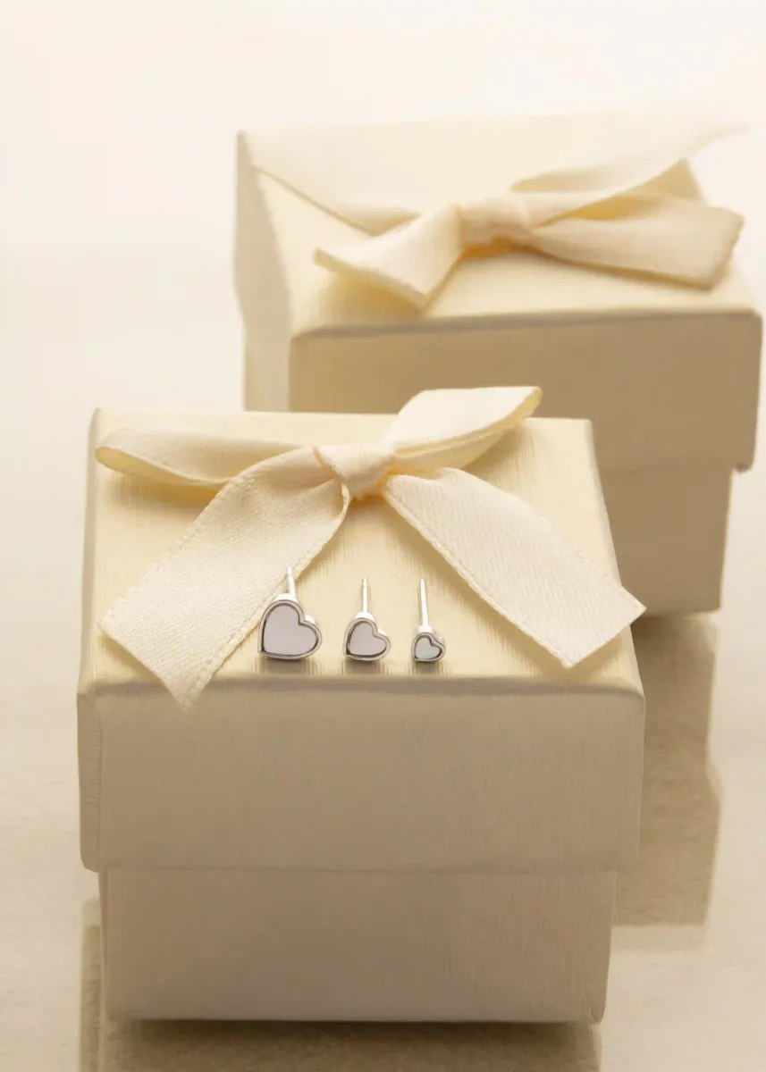 Aretes Set Cuore Nacar — vista 2