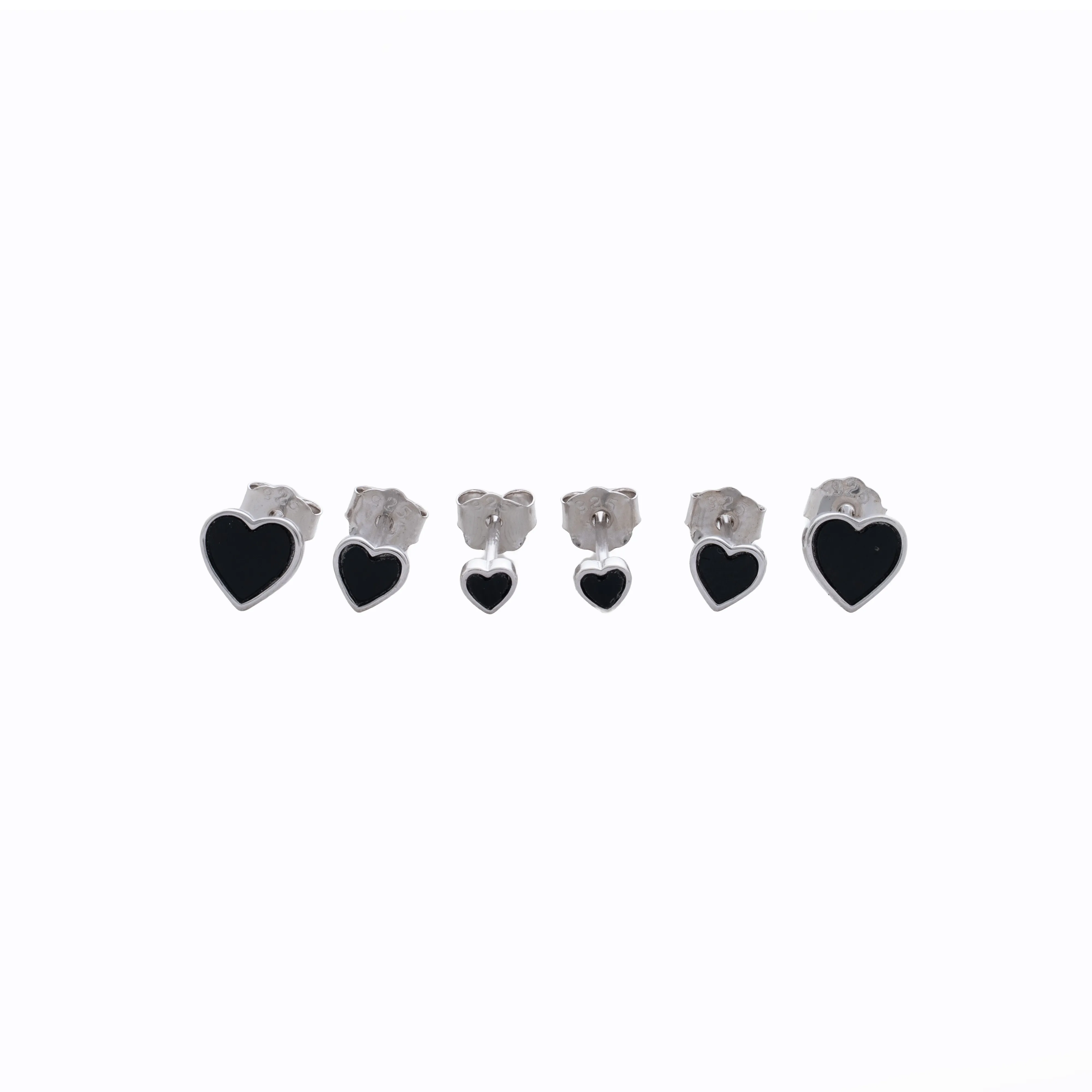 Aretes Set Cuore Onix